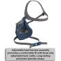 3M Rugged Comfort Quick Latch Half Facepiece Reusable Respirator 6503QL, Gases, Vapors, Dust, Large