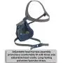 3M Rugged Comfort Quick Latch Half Facepiece Reusable Respirator 6502QL, Gases, Vapors, Dust, Medium