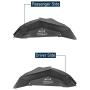 Hooke Road Wrangler JK Steel Inner Fender Liners Rear Fender Mud Guards Compatible with Jeep Wrangler JK & Unlimited 2007-2018