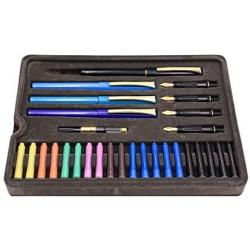 Mont Marte Calligraphy Set, 32 Piece. Includes Calligraphy Pens, Calligraphy Nibs, Ink Cartridges, Introduction Booklet and Exercise Booklet, Packaging May Vary