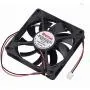 Wathai DC Coolng Fan 80x80x15mm 80mm 12V Dual Ball Bearing Brushless Case Cooler Fans