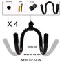 YYST Universal Game Controller Organizer Wall Rack Wall Mount Wall Clip Wall Hanger for Xbox One PS4 Switch Pro Game Controller 4/PK - NO Game Controller - No Falling