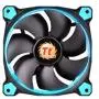 Thermaltake Riing 12 Series Blue High Static Pressure 120mm Circular LED Ring Case/Radiator Fan with Anti-Vibration Mounting System Cooling CL-F038-PL12BU-A