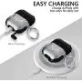 HALLEAST Compatible AirPods 2 Case Cover Wireless Charging, Front LED Visible, 2019 Protective Skins Wraps Compatible Apple AirPods 1 & 2 Case