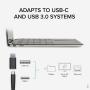 Plugable 4K DisplayPort and HDMI Dual Monitor Adapter with Ethernet for USB 3.0 and USB-C, Compatible with Windows