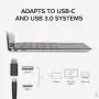 Plugable 4K DisplayPort and HDMI Dual Monitor Adapter with Ethernet for USB 3.0 and USB-C, Compatible with Windows