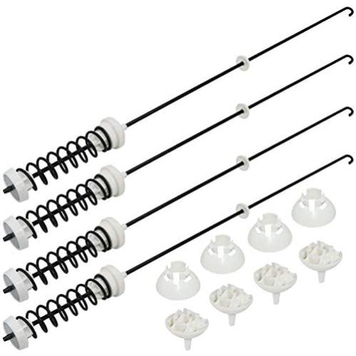 W10780048 Washer Suspension Rod Kit by Beaquicy - Replacement for Whirlpool Kenmore Washing Machine - Package Includes 4 Suspension Rods and Ball Cups W10780048 Washer Suspension Rod Kit by Beaquicy - Replacement for Whirlpool Kenmore Washing Machine - Package Includes 4 Suspension Rods and Ball Cups