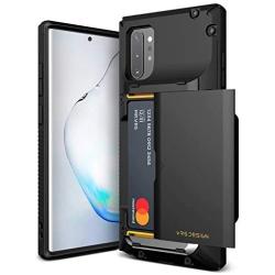 VRS Design Damda Glide Pro for Galaxy Note 10 Plus, with [4 Cards] [Semi-Auto] Premium Sturdy Credit Card Slot Wallet for Samsung Galaxy Note 10 Plus 5G Case 6.8 inch(2019)