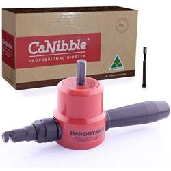 CaNibble Drill Attachment Nibbler, For Flat & Corrugated Sheets Up To 14 Gauge, Safe, Versatile Multi-Direction Cutting