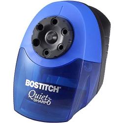 Bostitch QuietSharp 6 Heavy Duty Classroom Electric Pencil Sharpener, 6-Holes, Blue (EPS10HC)