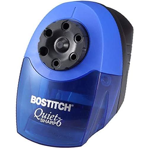Bostitch QuietSharp 6 Heavy Duty Classroom Electric Pencil Sharpener, 6-Holes, Blue (EPS10HC)