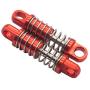 2Pcs ShareGoo Metal Shock Absorber Damper K989-43 for WLtoys 1/28 K969 K979 K989 K999 P929 On-Road Monster Truck Car Upgraded Parts (Red)