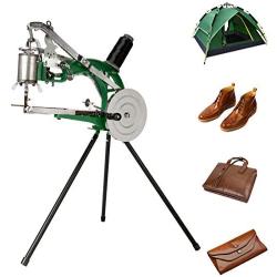 IRONWALLS Latest Leather Sewing Machine 360 Degree Rotate Shoe Repair Mending Machine Shoe Patcher Manual Cotton Silk Nylon Line Sewing Machine Hand Cobbler for Shoes Bags Cloth Leather