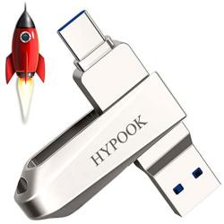 HYPOOK 32GB USB 3.0 Type C Dual Port Flash Drive Memory Stick Thumb Drive for Android Smartphones Tablets MacBook - 32GB