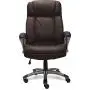 Serta Big & Tall Executive Office Chair High Back All Day Comfort Ergonomic Lumbar Support, Bonded Leather, Brown