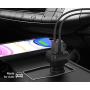 Maxboost Car Charger with SmartUSB Port 4.8A/24W [Black] Charger Adapter for iPhone 12 11 Pro Max/XS Max/XR/XS/X/8/7/Plus,Galaxy S20 Ultra/S10/S10+/S10e/Note,LG,iPad Pro/Air 2/Mini,Huawei, Moto,Pixel
