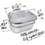 Stainless Steel Bento Box Lunch Box, A Large Metal 3 Tier Tiffin Food Container Snack Lunchbox For Boys Girls Teens Kids & Adults, Eco Friendly Meal Prep Food Container Storage For School or Work