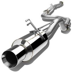 DNA Motoring CBEHC922NRT Stainless Steel Cat back Exhaust System