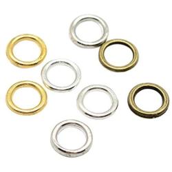 B.D craft 500pcs Assorted Color 7mm Diameter Alloy Closed Jump Rings O Ring Metal Soldered Split Rings Connector Loops for Chainmail DIY Jewelry Keychain Making 7x1mm