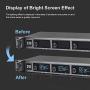 XTUGA A140 Wireless Microphone System, 4-Channel UHF Cordless Mic Set with Four Handheld Mics, All Metal Build, Fixed Frequency, Long Range 300ft, Ideal for Church,Karaoke (4 Handheld)