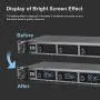XTUGA A140 Wireless Microphone System, 4-Channel UHF Cordless Mic Set with Four Handheld Mics, All Metal Build, Fixed Frequency, Long Range 300ft, Ideal for Church,Karaoke (4 Handheld)