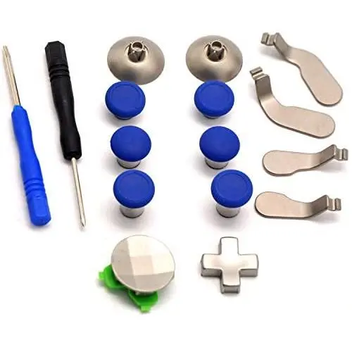 Deal4GO 15Pcs kit of Xbox one Eite Controller Accessories Swap Thumbsticks Replacement Part Fits for Xbox one Elite Wireless Controller Parts (Blue) Deal4GO 15Pcs kit of Xbox one Eite Controller Accessories Swap Thumbsticks Replacement Part Fits for Xbox one Elite Wireless Controller Parts (Blue)