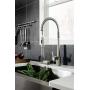 Moen 5923BLS Align One Handle Pre-Rinse Spring Pulldown Kitchen Faucet, Black Stainless