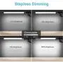 PHIVE LED Desk Lamp, Architect Clamp on Desk Light, Eye-Caring Metal Swing Arm Drafting Table Lamp, Dimmable, 4 Color Modes - Great for Workbench, Office, Task, Reading, Drawing (Upgraded Version)