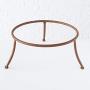 WHW Whole House Worlds 2 Piece Americana Fire Pit Set, Wide Bowl, Raised Tripod Stand, Vintage Style Rusty Finish, Iron, 18 1/2 Diameter x 9 H Inches