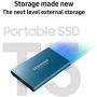 SAMSUNG T5 Portable SSD 2TB - Up to 540MB/s - USB 3.1 External Solid State Drive, Black (MU-PA2T0B/AM)