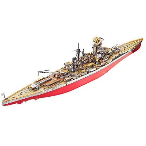 Piececool 3D Metal Model Kits-Kongou Battleship DIY 3D Metal Puzzle for Adults, Great Gift Idea