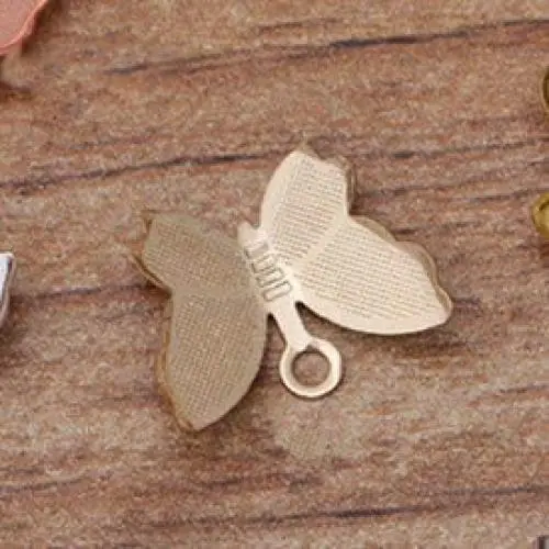 100Pcs 11x13MM Butterfly Charms DIY Hand Made Metal Brass Accessories Parts for Hair Jewelry Making,KC Gold Plated 100Pcs 11x13MM Butterfly Charms DIY Hand Made Metal Brass Accessories Parts for Hair Jewelry Making,KC Gold Plated