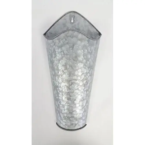 Galvanized Metal Wall Plant Container Galvanized Metal Wall Plant Container
