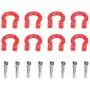 sjlerst 1:10 RC Lock Catch, Portable RC Tow Shackle, Red Aluminum Metal for RC Climbing Crawler Car Accessory Parts