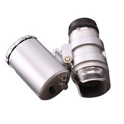 Lxnoap 1 X Portable 60X Microscope Magnifier Magnifying Eye Jeweler Loupe with UV LED Illumination Lighting Money Currency Detect Detecting Product Name