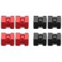 Dilwe 4Pcs RC Car Wheel Hub Adaptor, RC Wheel Hex Hub Metal Adaptor for Traxxas Hsp Redcat Remote Control Crawler Upgrade Part(12mm)