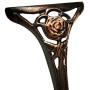 Oakland Living 3-Piece Rose Bistro Set with 23.5-Inch Cast aluminum Top Table