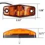 NEW SUN 6pc Amber Lights LED Side Fender Markers Surface Mount Design Truck Trailer Camper Lights Waterproof DOT Approved NEW SUN 6pc Amber Lights LED Side Fender Markers Surface Mount Design Truck Trailer Camper Lights Waterproof DOT Approved