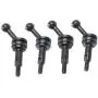 YU-NIYUT 4pcs Metal CVD Universal Joint Shaft Transmission for 1/28 Wltoys K969 K979 K989 K999 P929 P939 RC Car Upgrade Parts YU-NIYUT 4pcs Metal CVD Universal Joint Shaft Transmission for 1/28 Wltoys K969 K979 K989 K999 P929 P939 RC Car Upgrade Parts