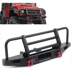 labworkauto Adjustable Metal Front Bumper Replacement for 1/10 RC TRX4 90046 90047 Defender Axial SCX10 II