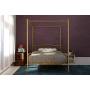 DHP Metal Canopy Bed with Sturdy Bed Frame - Full Size (Gold)