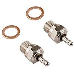 LAFEINA 70117 N3 Hot Glow Plug Spark Nitro Engine Parts for Traxxas Kyosho HSP HPI Redcat RC Car Truck Buggy, Pack of 2