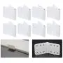 25 Pack Pinned Nylon Hinges W0.47 Inch and L1.0 Inch RC Airplane Plane Model Aircraft Parts