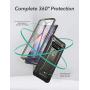 YOUMAKER Case for Galaxy S10, Kickstand Case with Built-in Screen Protector Heavy Duty Protection Shockproof Full Body Slim Fit Cover for Samsung Galaxy S10 - Gun Metal