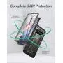 YOUMAKER Case for Galaxy S10, Kickstand Case with Built-in Screen Protector Heavy Duty Protection Shockproof Full Body Slim Fit Cover for Samsung Galaxy S10 - Gun Metal