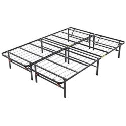 Classic Brands Hercules Black Heavy Duty Metal 14-Inch Platform Mattress Foundation Bed Frame - Queen