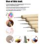 Augernis Polymer Clay Tools,28pcs Modeling Clay Sculpting Tools Set for Pottery Sculpture,Dotting Tools Ball Styluses for Rock Painting Cake Fondant Decoration