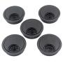 DGOL 5 pcs 1-7/8 inch (48mm) Metal Desk Grommet Cable Cord Wire Hole Cover Outlet Port (MATT Black)