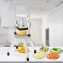 Happybuy Commercial Vegetable Fruit Chopper 3/8″ Blade Heavy Duty Professional Food Dicer Kattex French Fry Cutter Onion Slicer Stainless Steel for Tomato Peppers Potato Mushroom, Sliver
