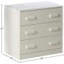 DONCO Twin Sweet Dreams LOW LOFT, White/Grey